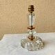 Art deco crystal blade base Val St Lambert Belgium glass & mirror