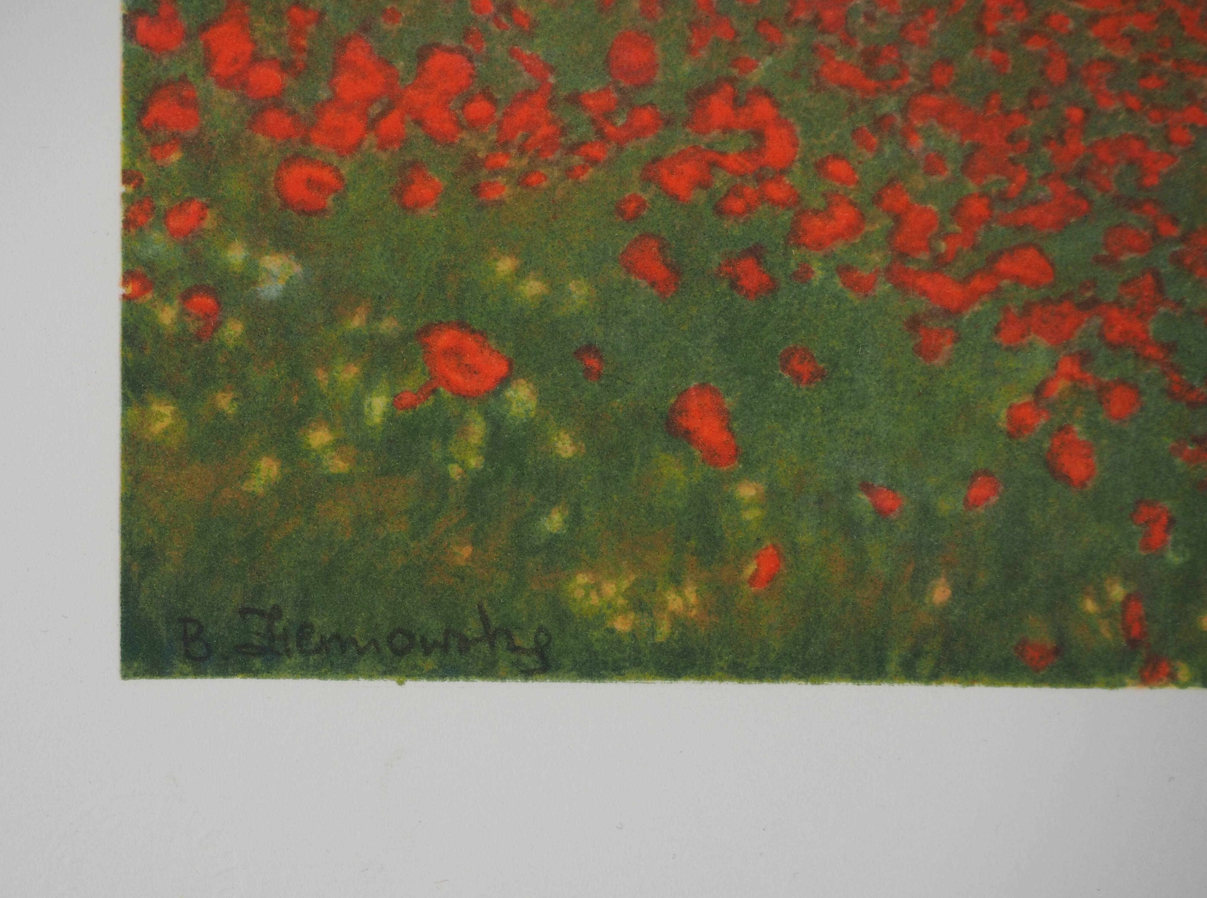 Claude Monet: Poppy Field, signed lithograph