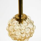 Original glass bubble pendant lamp from the 1960s | Manufactured by Limburg