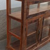 Old wooden display case