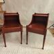 Pair of vintage Danish Scandinavian bedside tables in mahogany – 1950s