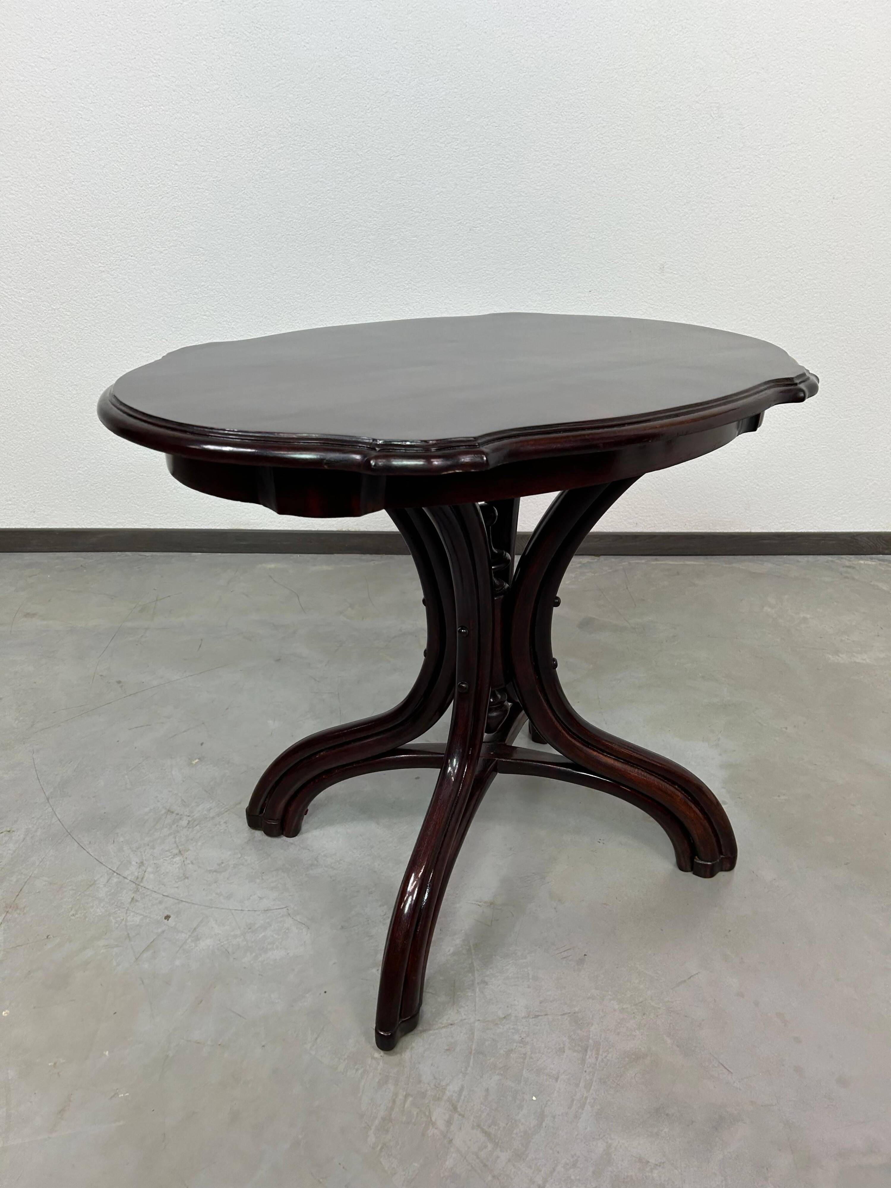 19th-century bent Thonet table