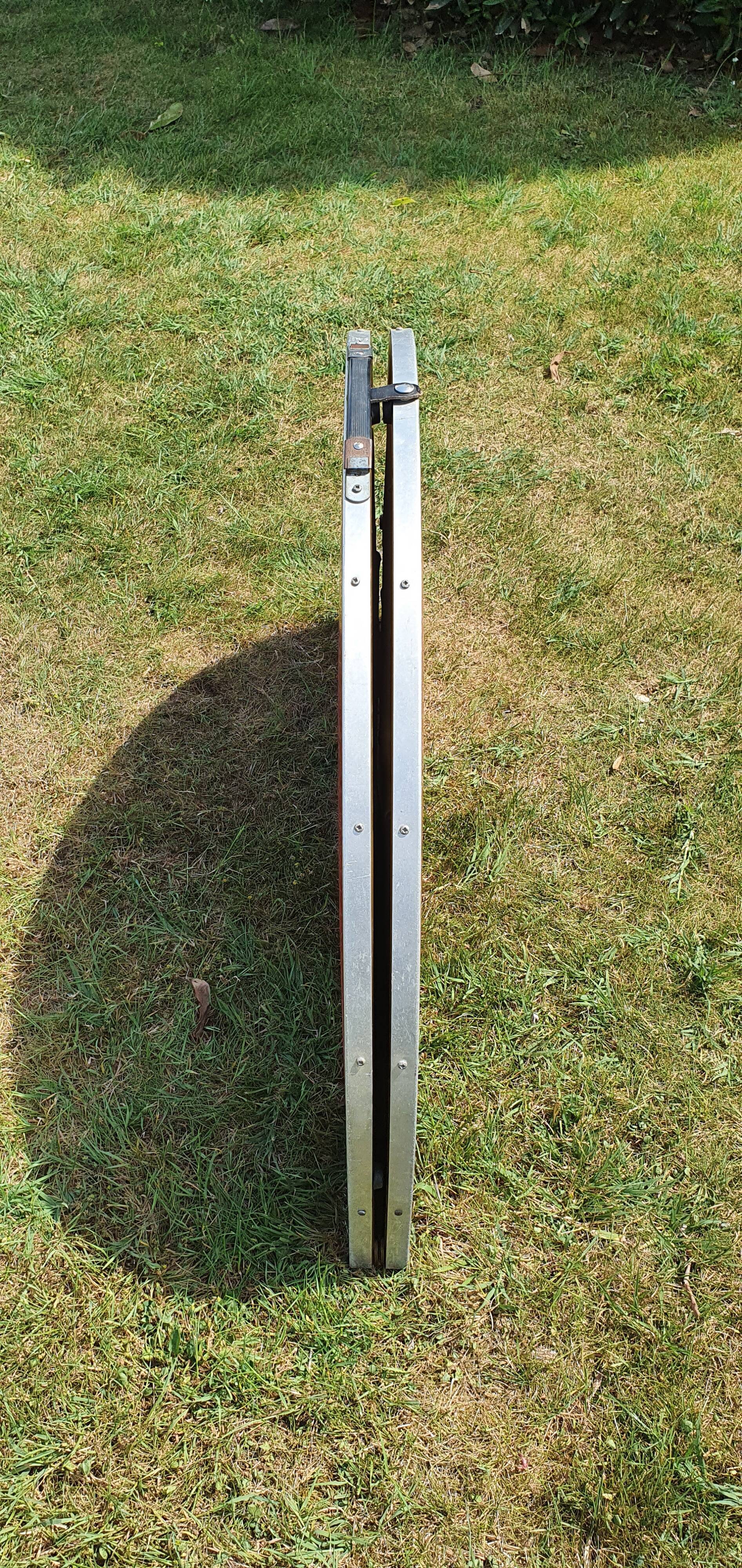 Vintage oval camping table. 1950s.