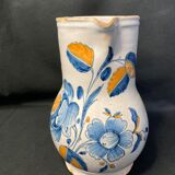 Antique earthenware pitcher from La Rochelle, 18th century