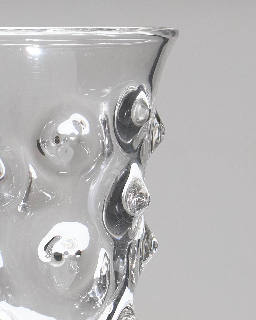 Textured Glass Vase, 1970s