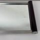 Mirror tray Art Deco old wooden handle aluminum baguette 1930 1940