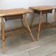 Pair of vintage rattan bedside tables 60 years