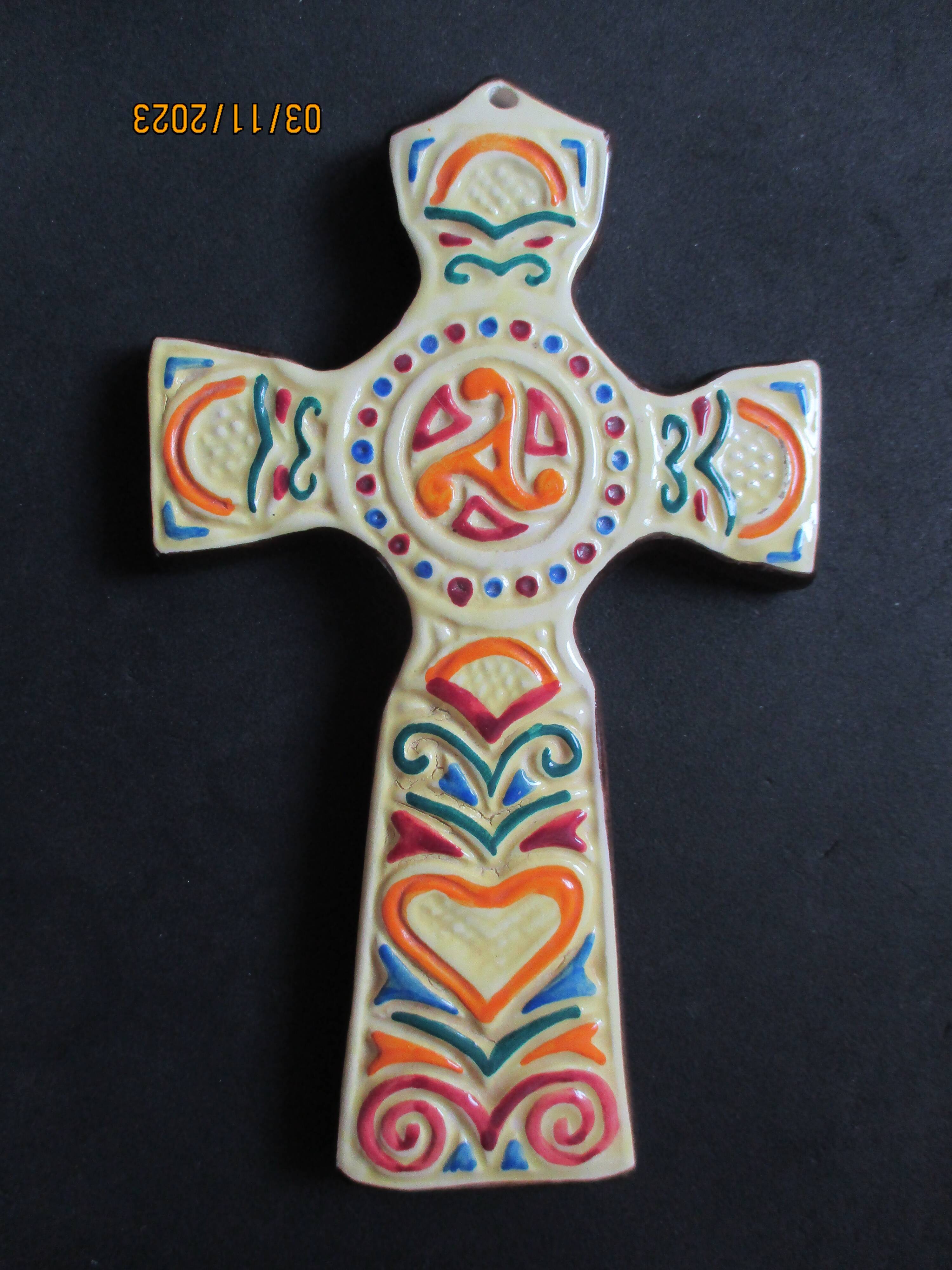 Quimper cross earthenware