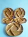 Set of 5 plates with compartments in vintage Longchamp sandstone