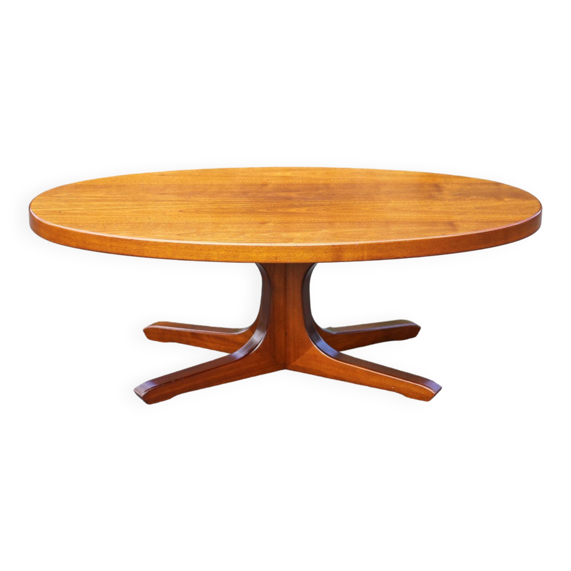 Baumann coffee table, star foot wooden table, vintage coffee table, living room table, 70's