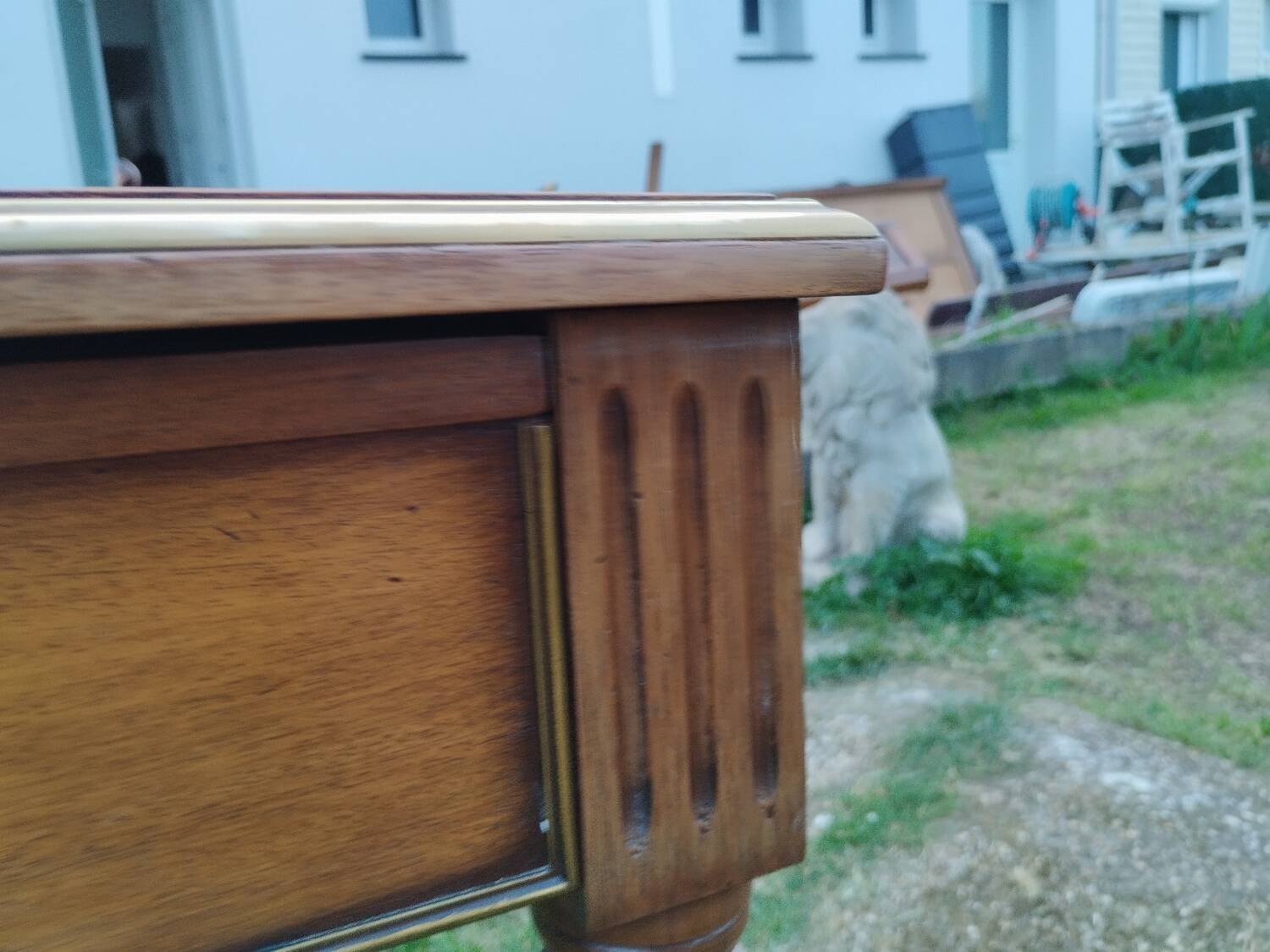 Antique Louis XVI style desk with drawers