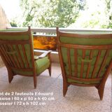 armchairs Edouard Guillerme and Chambron