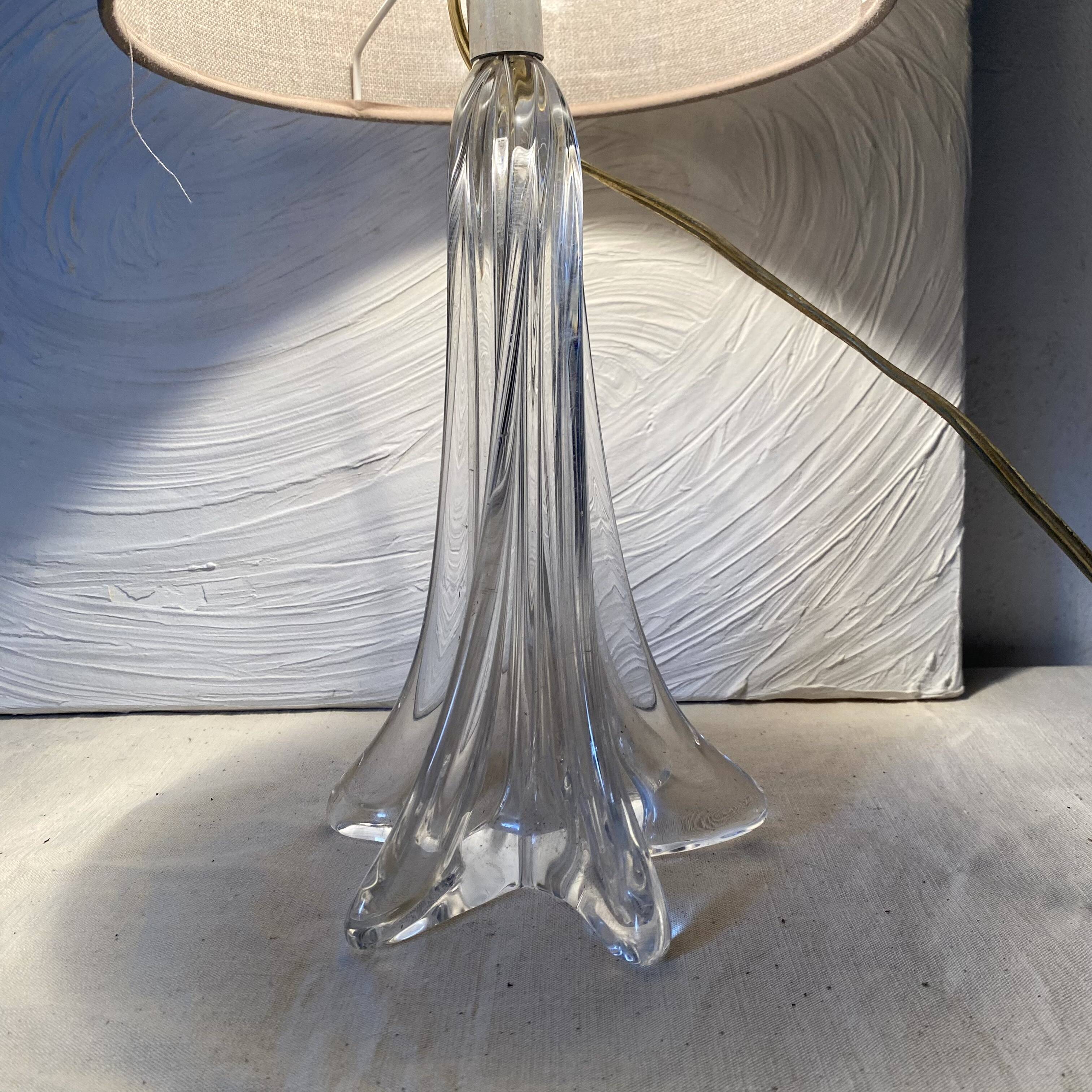 Crystal lamp in Daum style, 1960s.