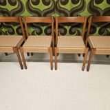 Set of 4 Danish chairs, 1970.