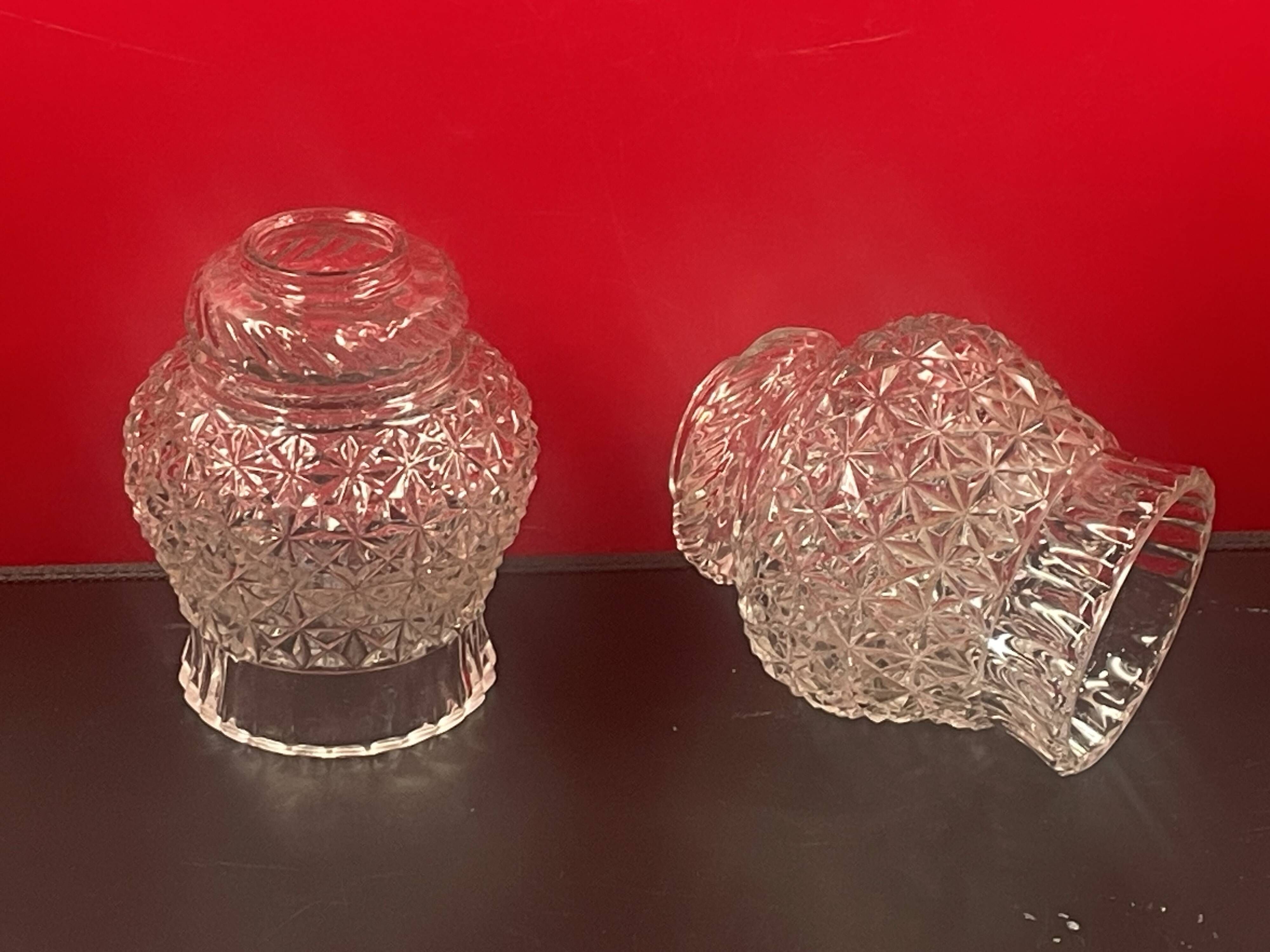 lampshade, wall glass ceiling light circa 1960 - 20th - set of 2