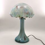 Grande lampe champignon verre soufflé La Rochère