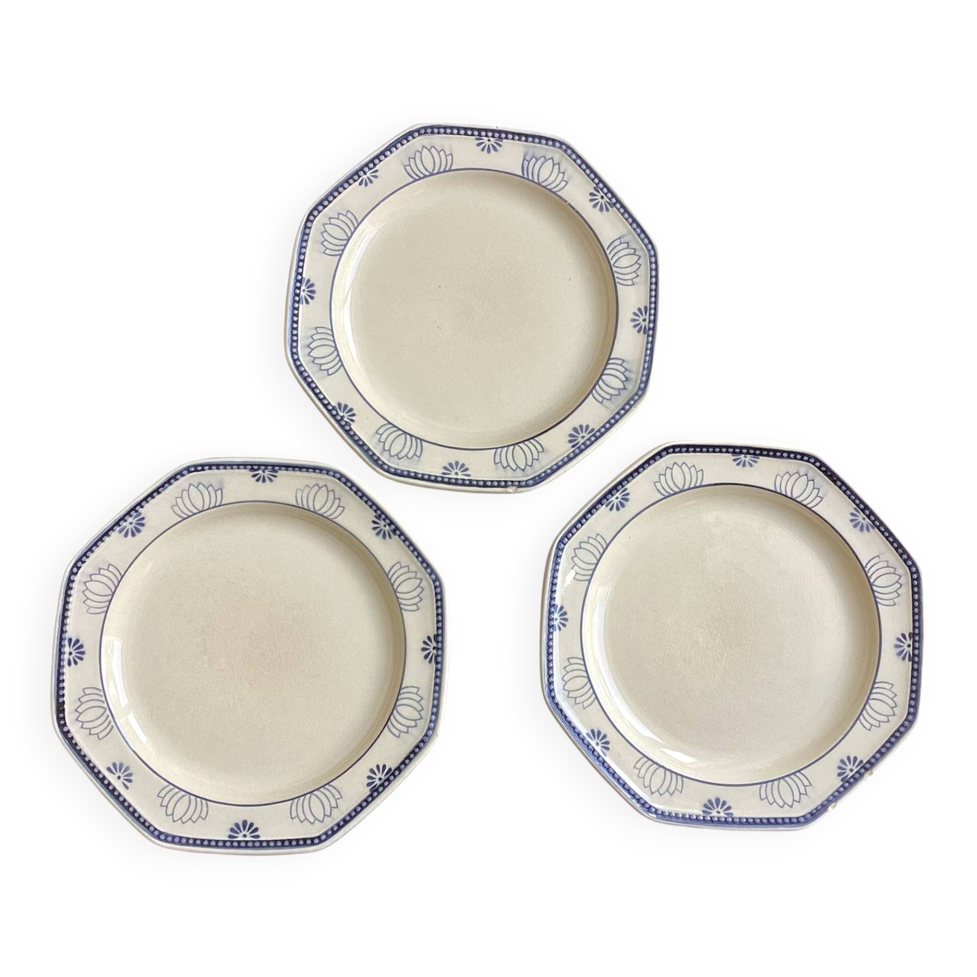 Set of 3 flat plates Longchamp
