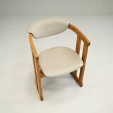 Set of 6 curverd beech wood dining chairs, 1960s Germany.