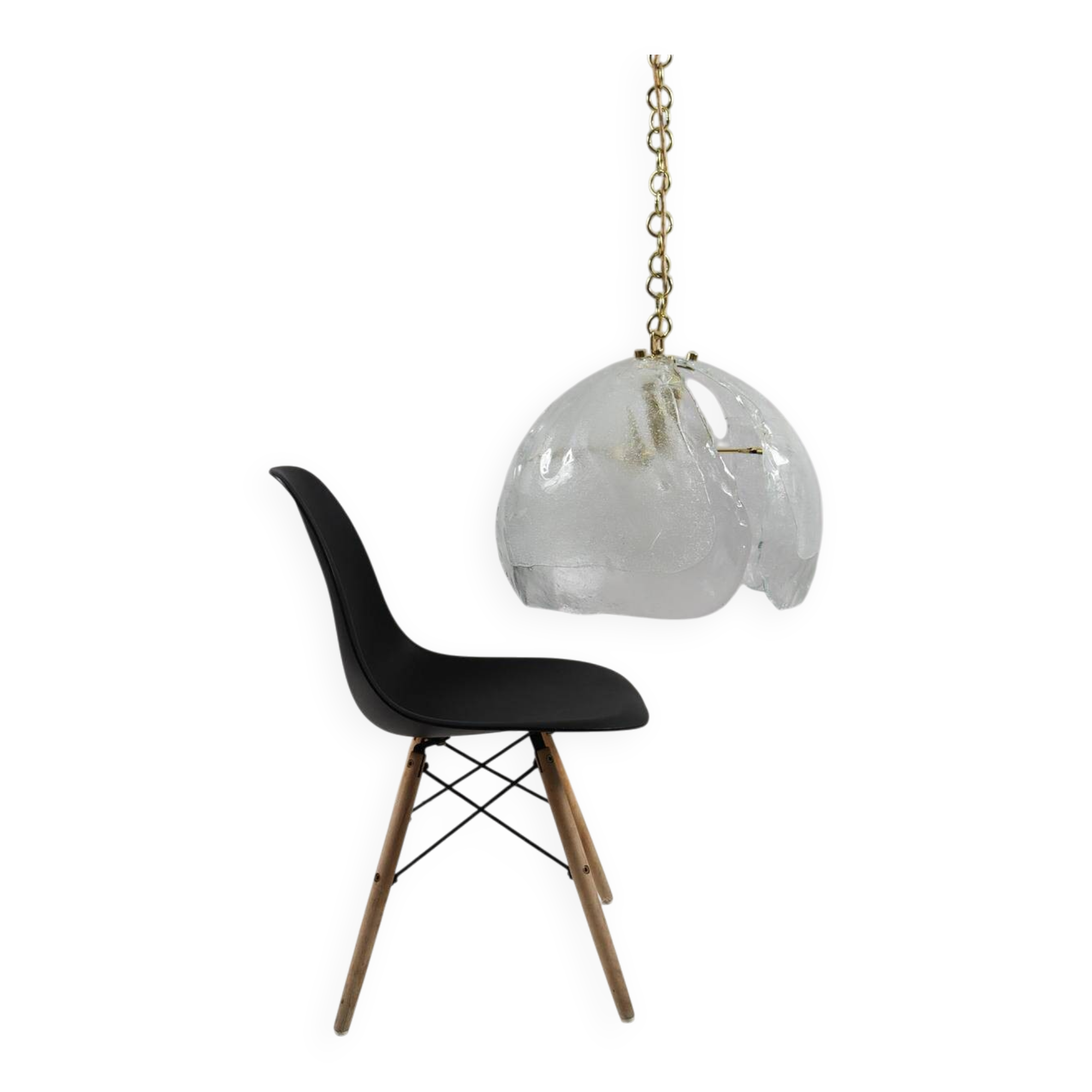 Kaiser Leuchten. Ceiling lamp/pendant lamp, Murano glass, Germany, 1960s.