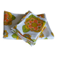 Nappe à fleurs en coton/lin vintage