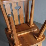 2 solid pine chairs | Göran Malmvall | Sweden | 1940s