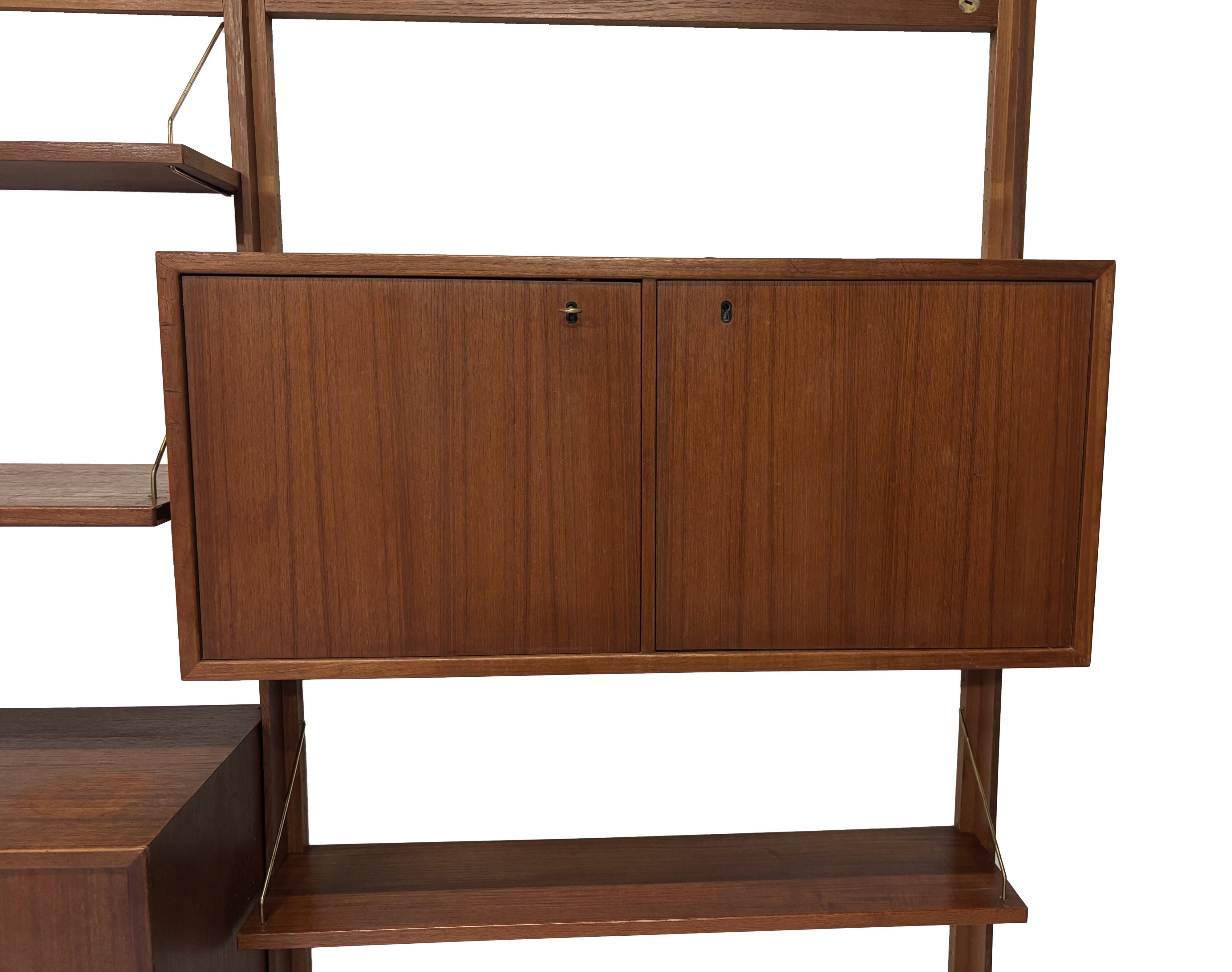 Système mural autoportant vintage Torbjorn Afdal Design scandinave des années 60
