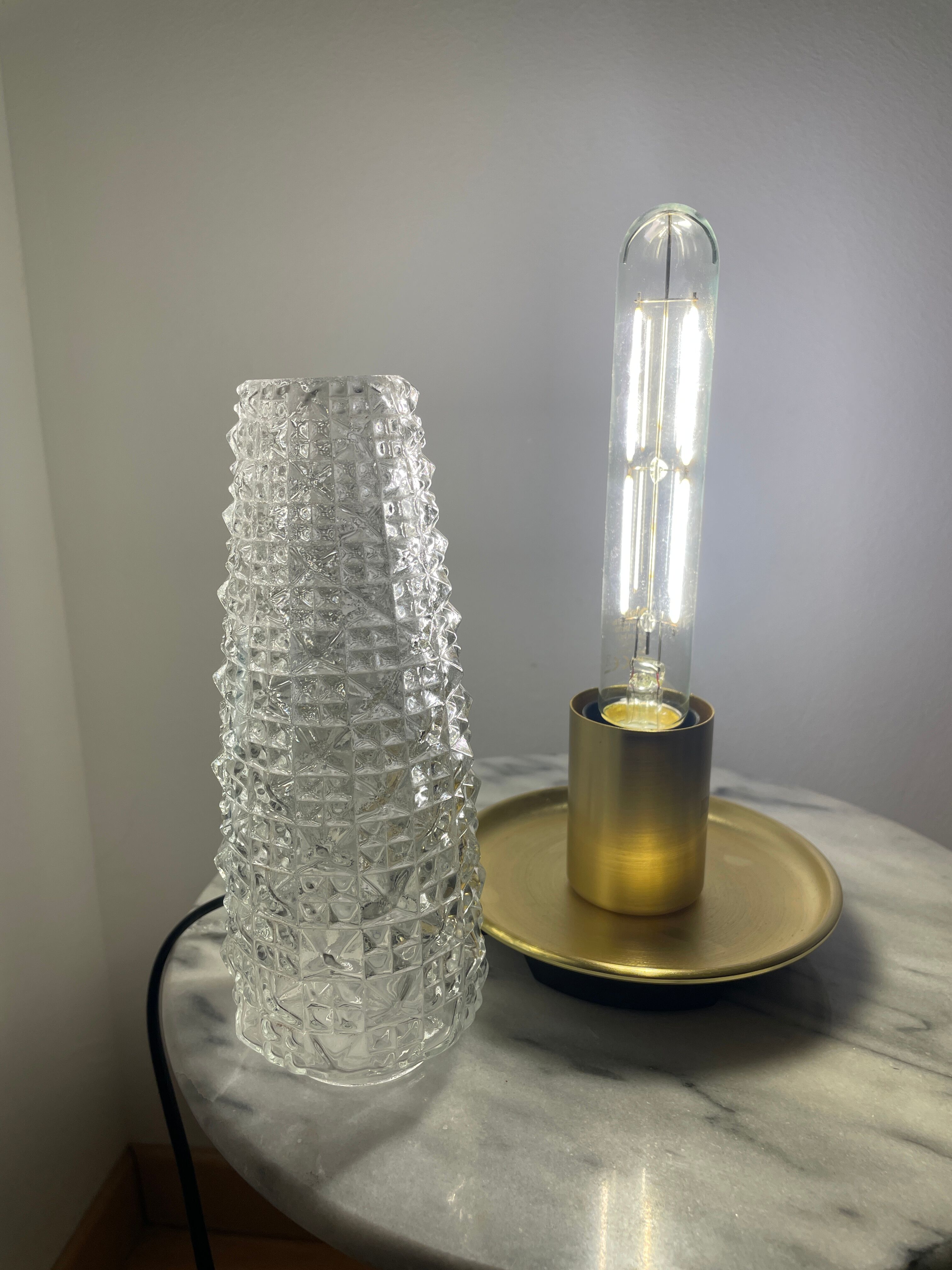 Upcycling table lamp inspired Vintage