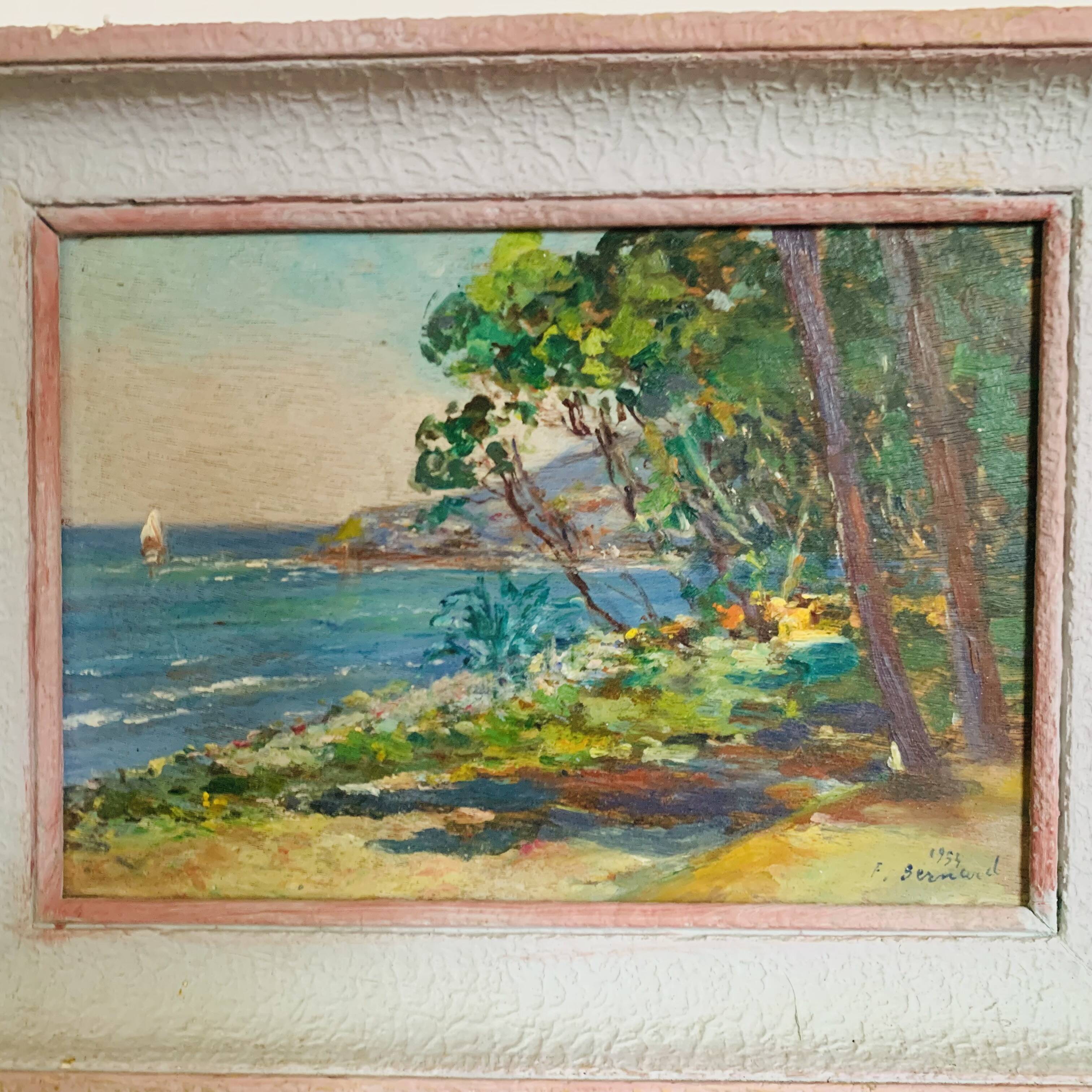 “Sea View” painting from the 1950s