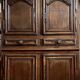 Louis XIII period cabinet in solid oak