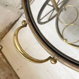 Cart serves brass bar