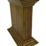 Vintage Rattan Column Bamboo Bohemian Pillar '70s Rattan Mcguire