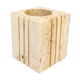 Pencil holder in travertine by Cerri Nestore, 1960