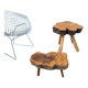 Brutalist Elm Coffee Table Set, 1960, Set of 2