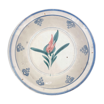 Vintage L Floral Motif Bowl