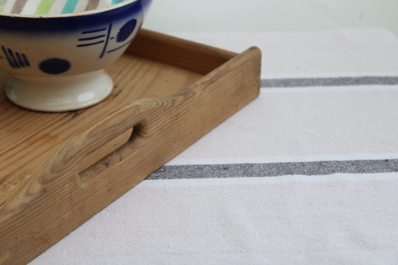 Wooden serving tray