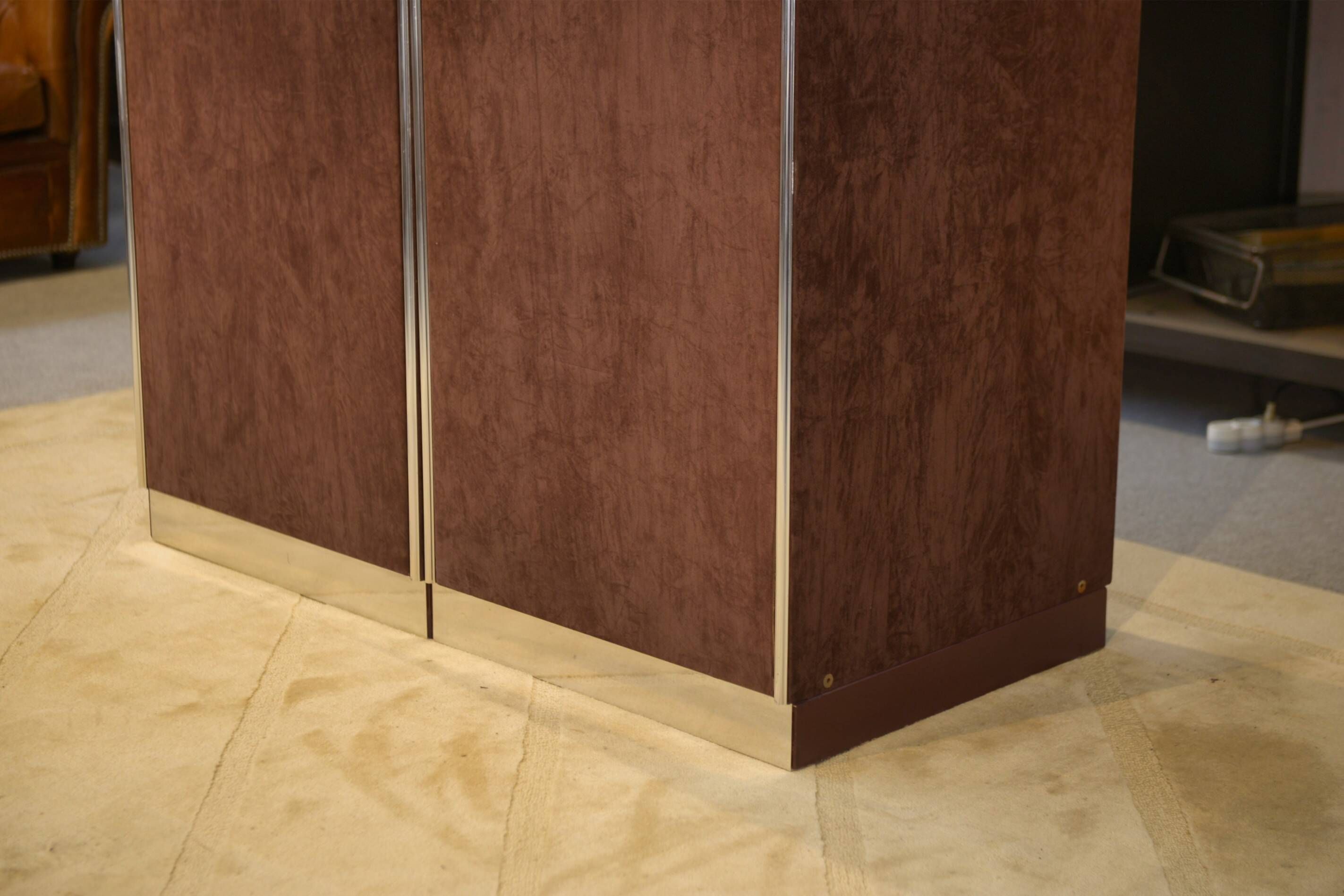 Pair of cabinets by Guido Faleschini produced by Mariani for Hermès 1970s