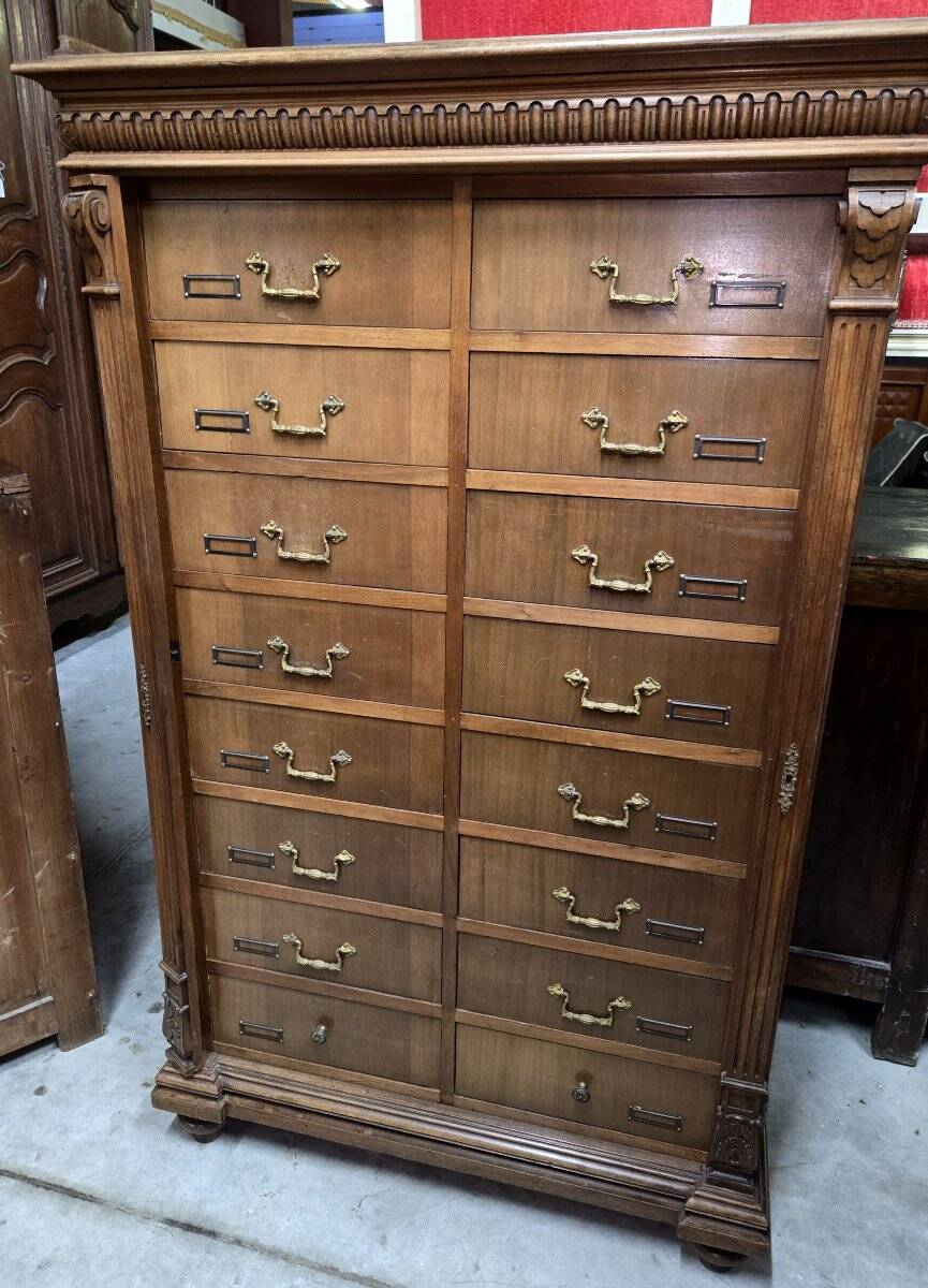 Antique solid wood workshop furniture in Renaissance style.