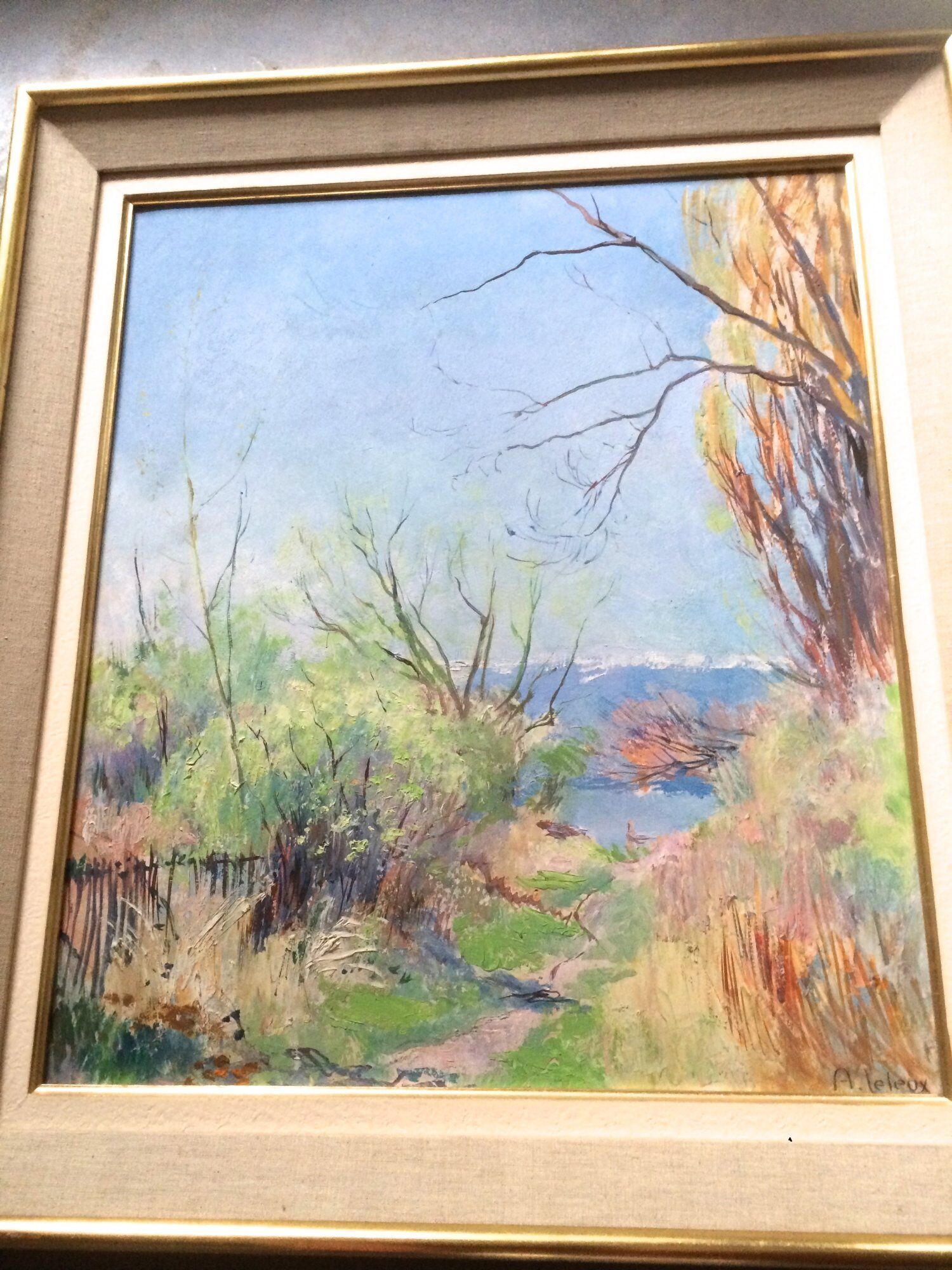 Annecy, le bord du lac Armand Leleux 1894-1960
