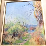 Annecy, le bord du lac Armand Leleux 1894-1960