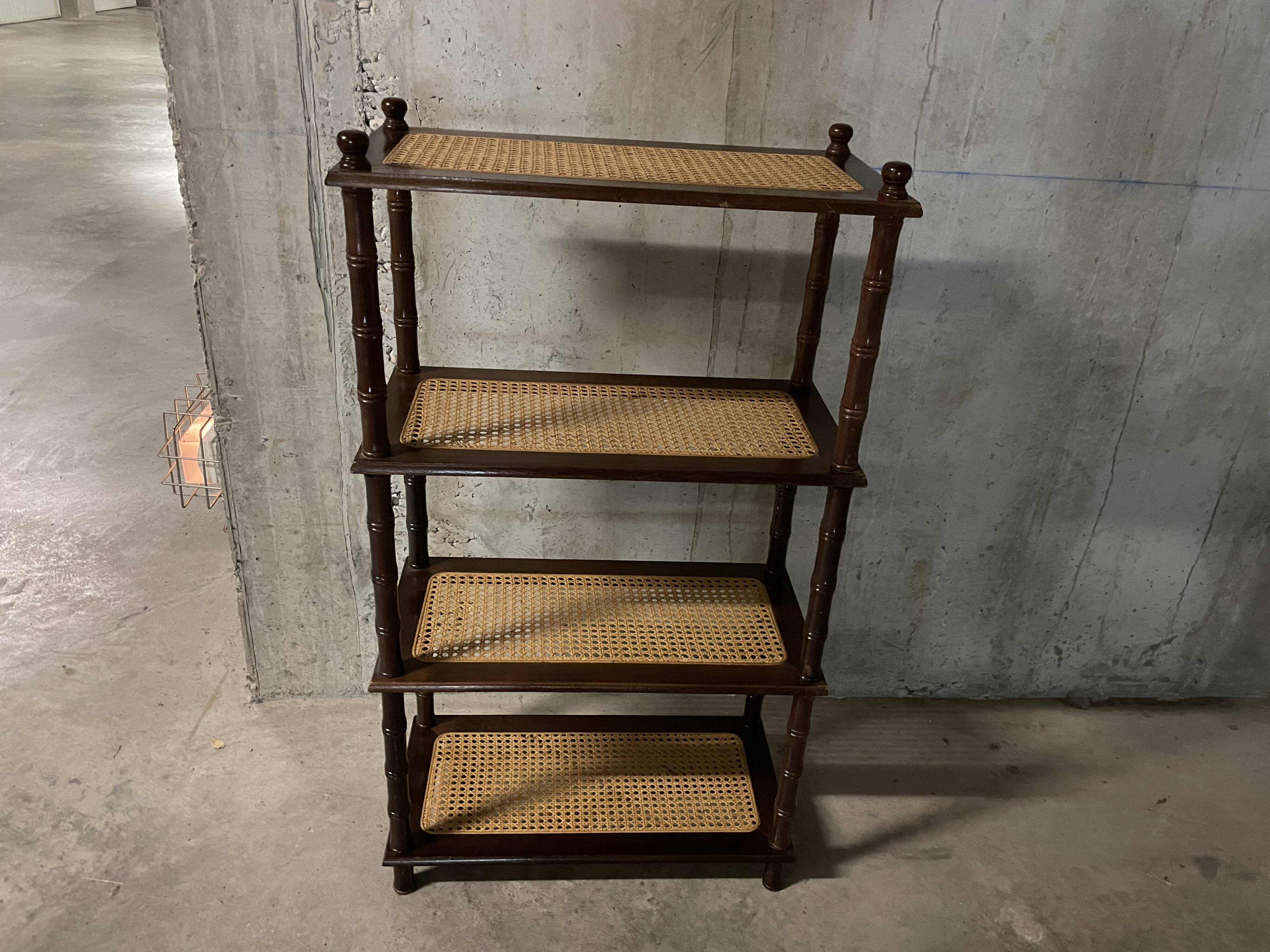 Etagère cannée