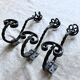 Wrought iron wall hooks