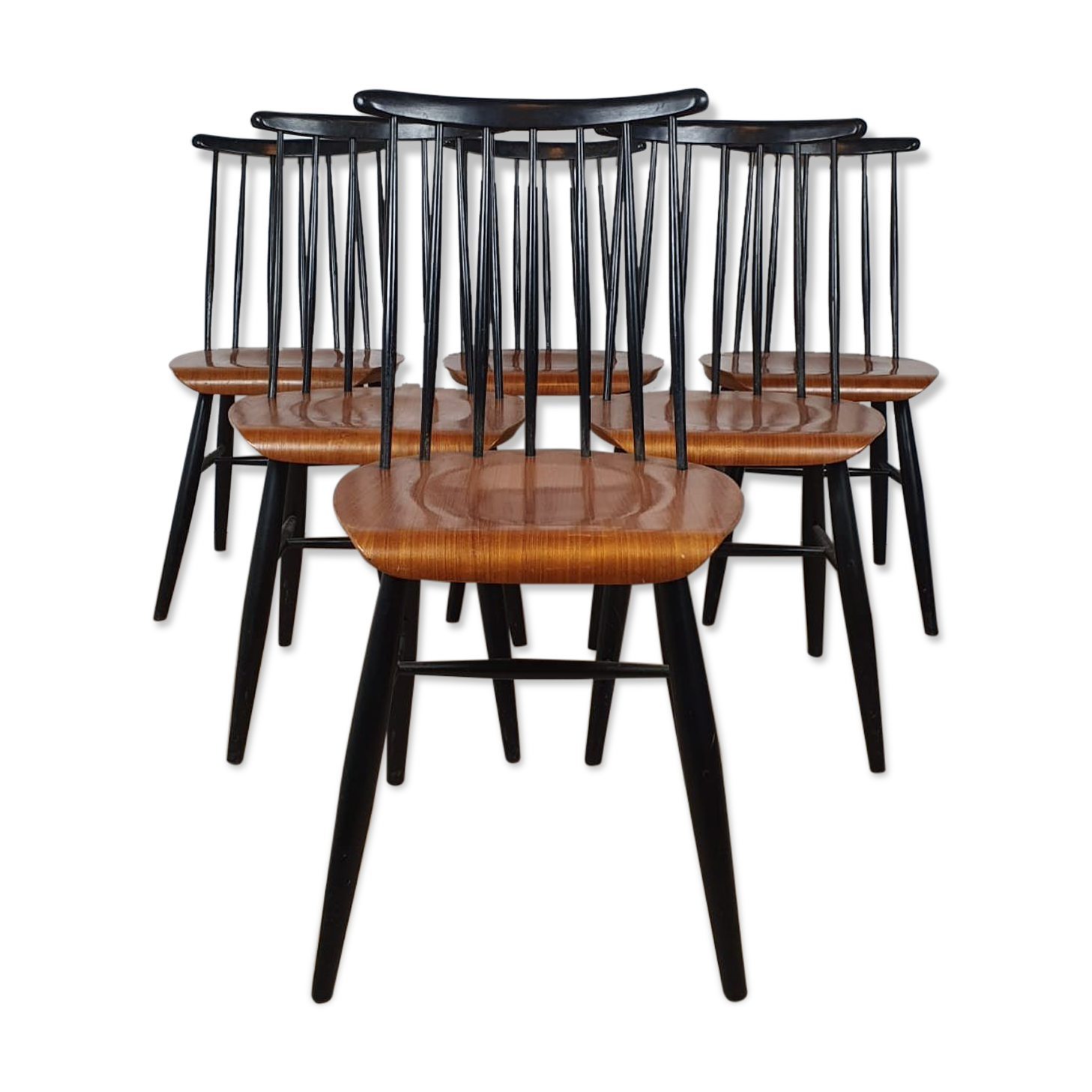 Set 6 Fanett chairs by Ilmari Tapiovaara