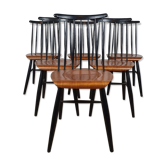 Set 6 Fanett chairs by Ilmari Tapiovaara