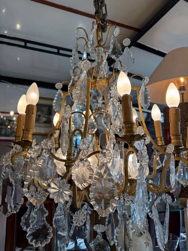 Lustre baccarat 12 feux
