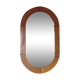 Oval pine mirror