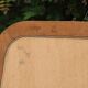 Vintage champagne gold wooden mirror – Louis-Philippe style – 86 × 62 cm