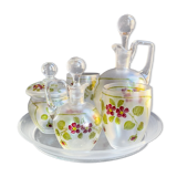 Non-selfish night service - art nouveau - hand-decorated satin blown crystal