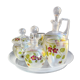 Non-selfish night service - art nouveau - hand-decorated satin blown crystal