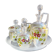 Non-selfish night service - art nouveau - hand-decorated satin blown crystal