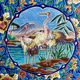 Beautiful large old Longwy dish from the Colonial era.